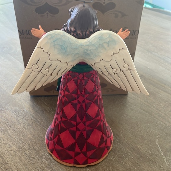 Jim Shore Heartwood Creek "Delight In The Good News" Angel Christmas Large 2018 - Picture 3 of 5